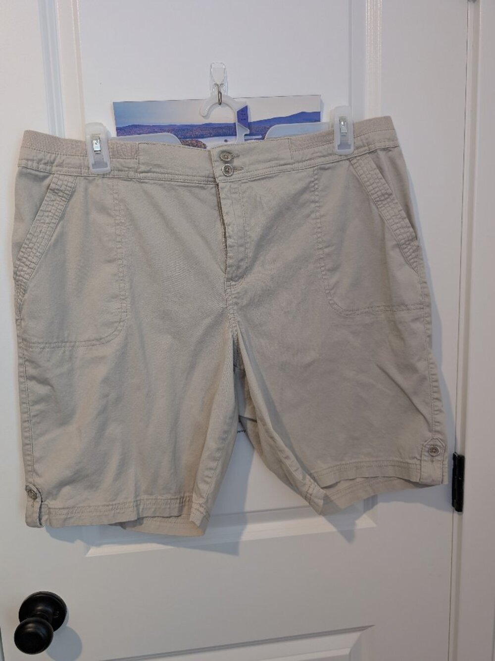 Karen Scott Khaki Shorts - Size 18